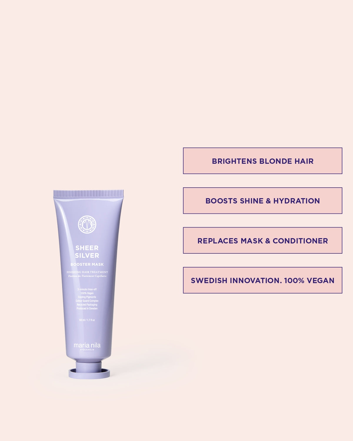 Sheer Silver booster hair mask treatment for blonde hair