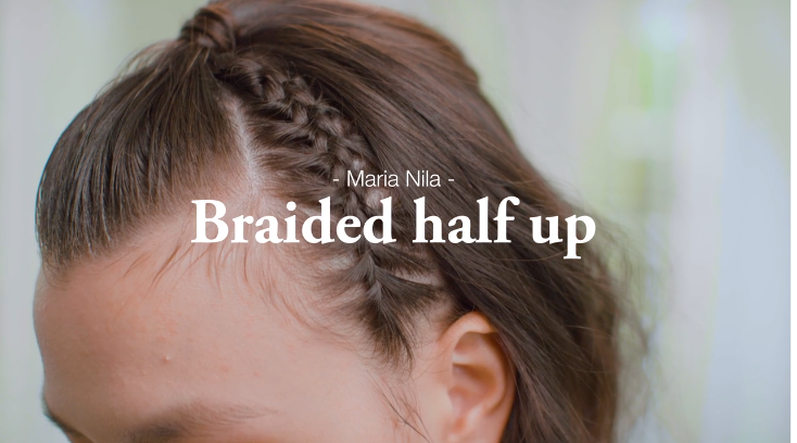Braided half up tutorial