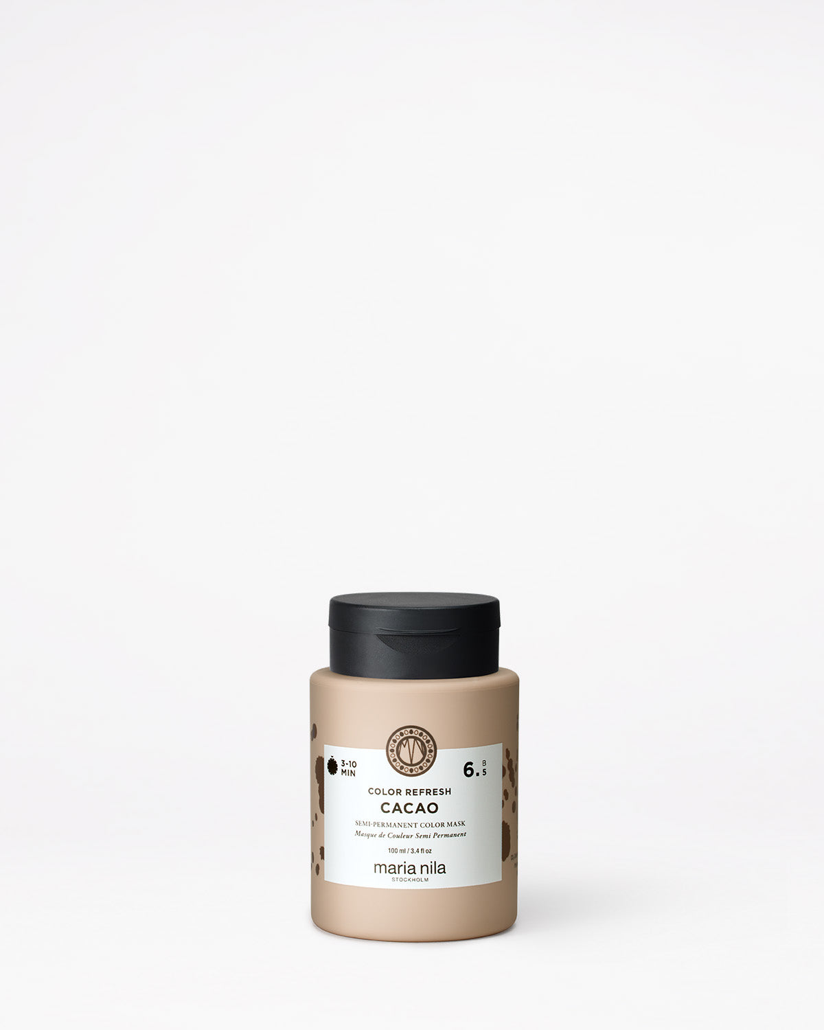Jar of Maria Nila hair color refresh on a white background