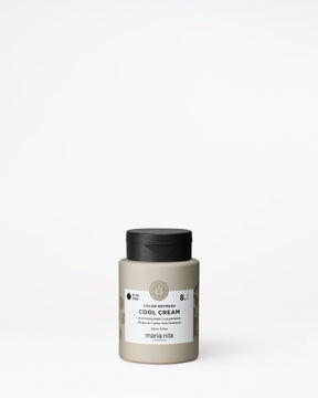 Jar of Maria Nila color refresh cool cream on a white background